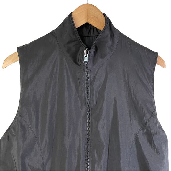 Mycra Pac One Women's Reversible Full Zip Vest Pockets Black Sz 0 Puffer USA - Picture 7 of 10